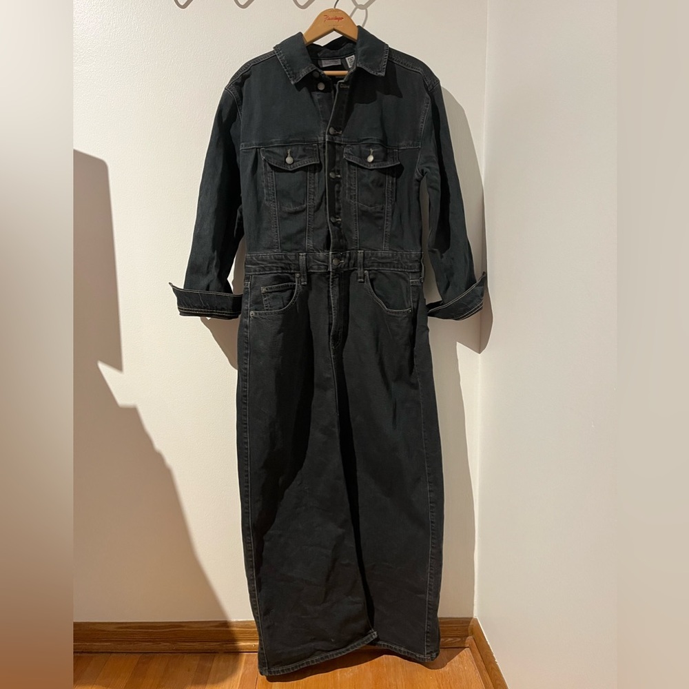 Jean Maxi Dress with Slit
